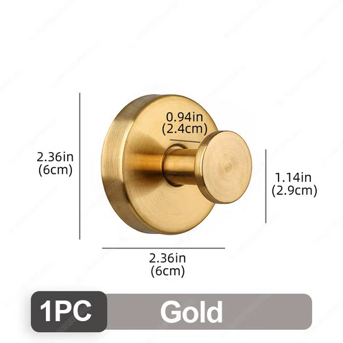 Metal Suction Cup Hook Strong Vacuum Bathroom Suction Cup Hooks Waterproof Towel Holder Stainless Steel Reusable Wall Hanger